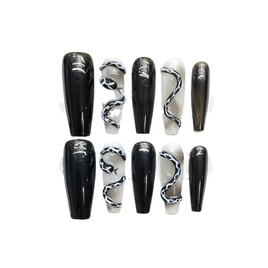 Dark Snake Gothic nails-press on nails 